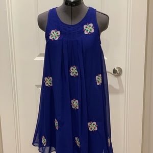 Anthropologie Leifsdottir Beaded Swing Dress